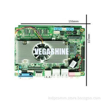 6 COM 8 USB , Dual LAN , 3.5" Embedded Motherboard Dual Cor